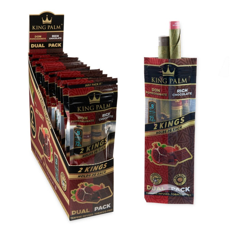 King Palm Dual Pack Flavored King Cones Display 20CT