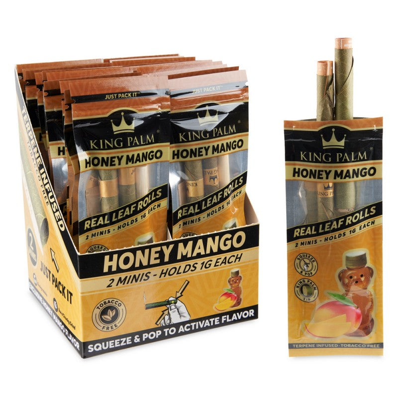 King Palm Flavored 2pk Mini Cones Display 20CT