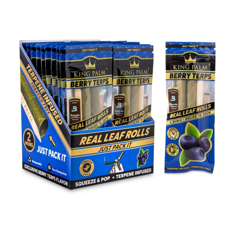 King Palm Flavored 2pk Mini Cones Display 20CT