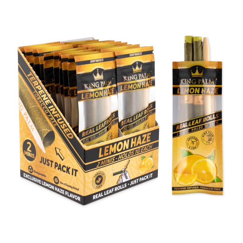 King Palm Flavored 2pk Mini Cones Display 20CT