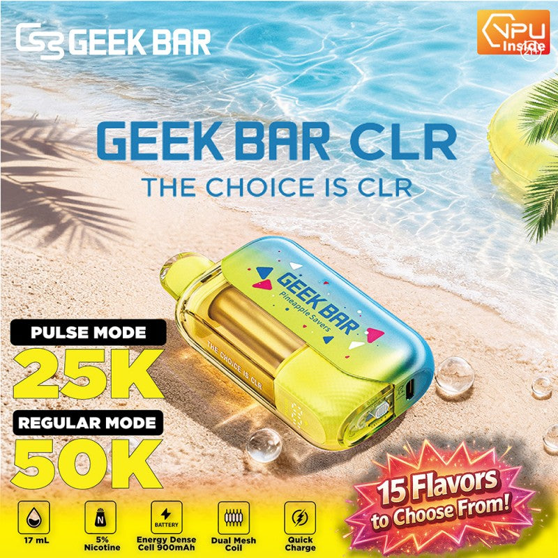 Geek Bar CLR Disposable 5% (Display Box of 5) (Master Case of 150)