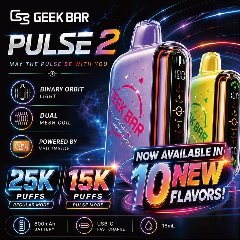 Geek Bar Pulse 2 Disposable 5% (Display Box of 5) (Master Case of 200)