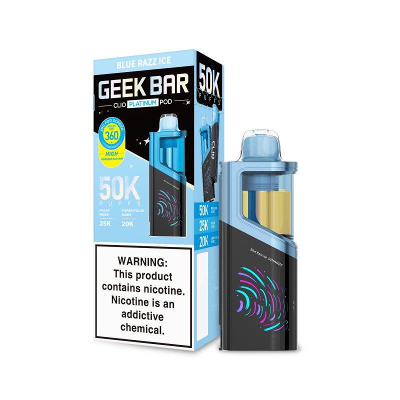 Geek Bar CLIO Platinum Disposable Pod 5% (Display Box of 5) (Master Case of 100)