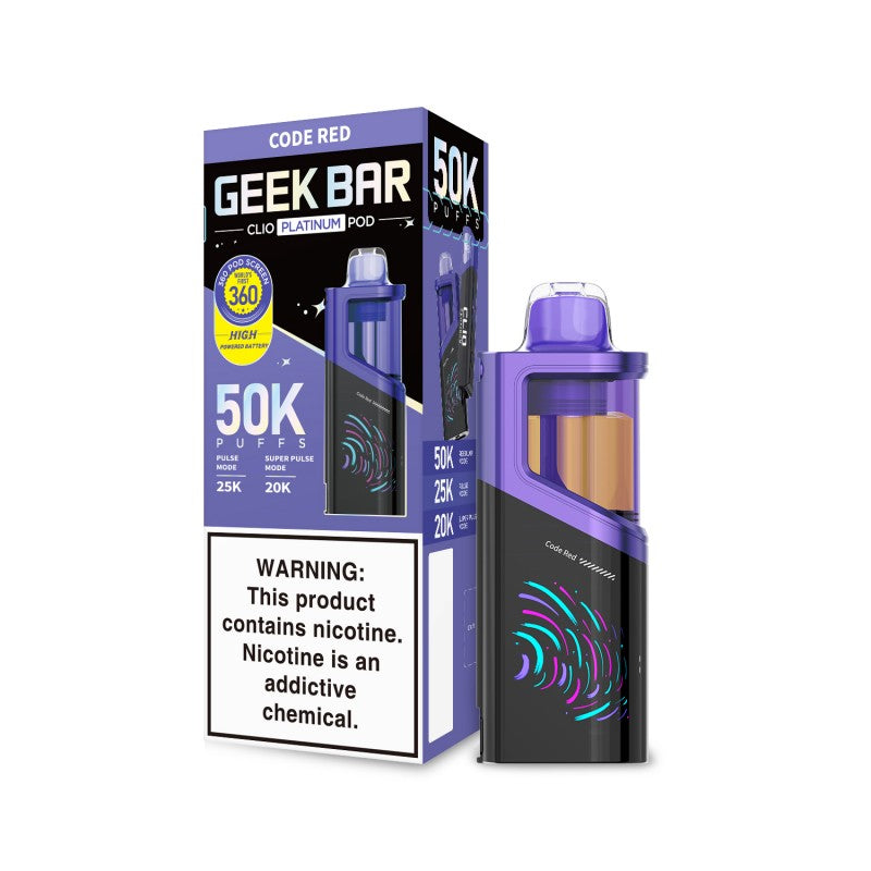 Geek Bar CLIO Platinum Disposable Pod 5% (Display Box of 5) (Master Case of 100)