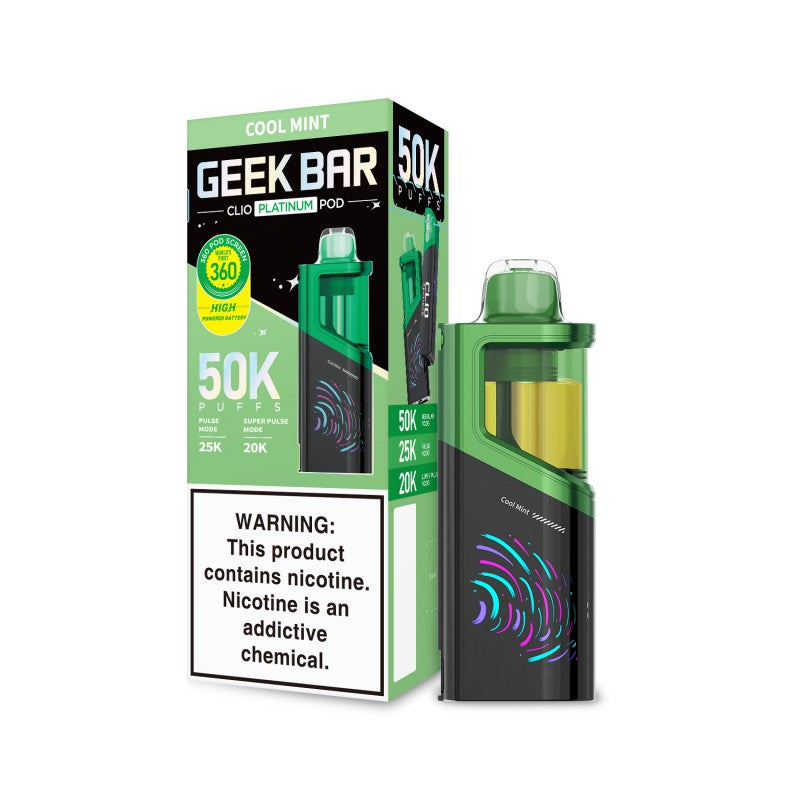 Geek Bar CLIO Platinum Disposable Pod 5% (Display Box of 5) (Master Case of 100)