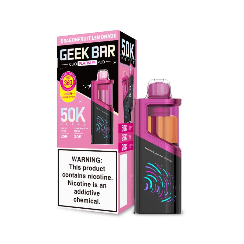 Geek Bar CLIO Platinum Disposable Pod 5% (Display Box of 5) (Master Case of 100)