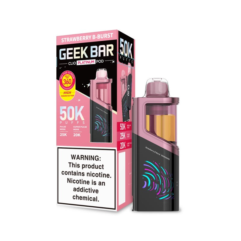 Geek Bar CLIO Platinum Disposable Pod 5% (Display Box of 5) (Master Case of 100)