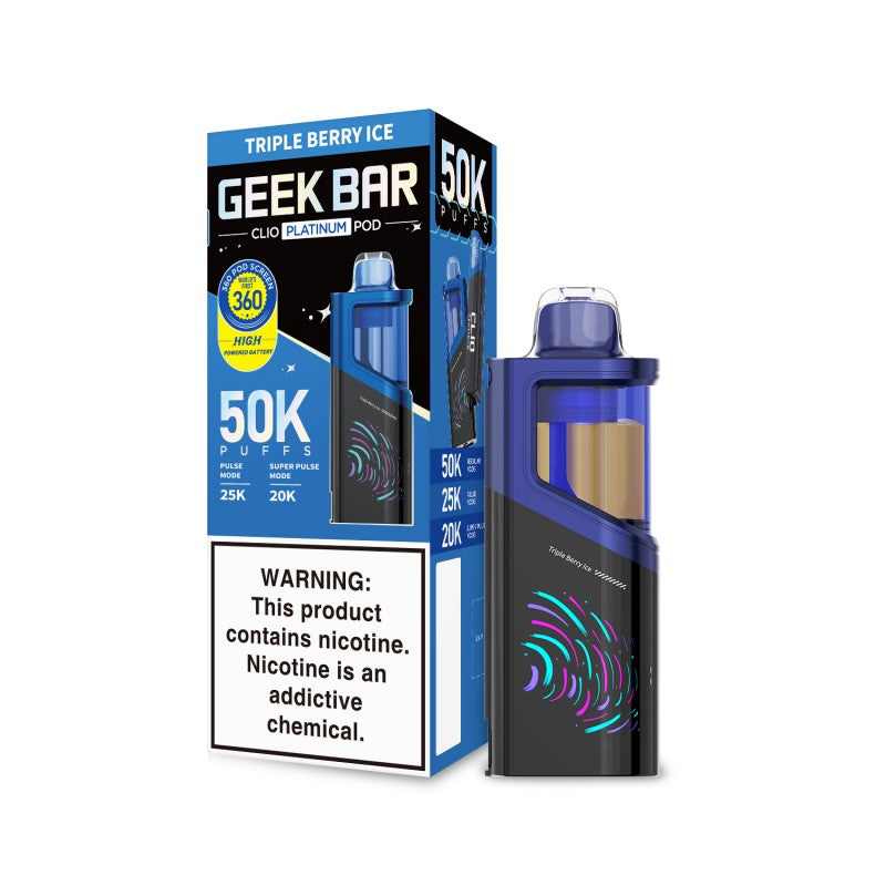 Geek Bar CLIO Platinum Disposable Pod 5% (Display Box of 5) (Master Case of 100)