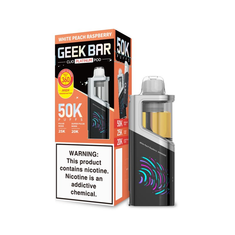 Geek Bar CLIO Platinum Disposable Pod 5% (Display Box of 5) (Master Case of 100)