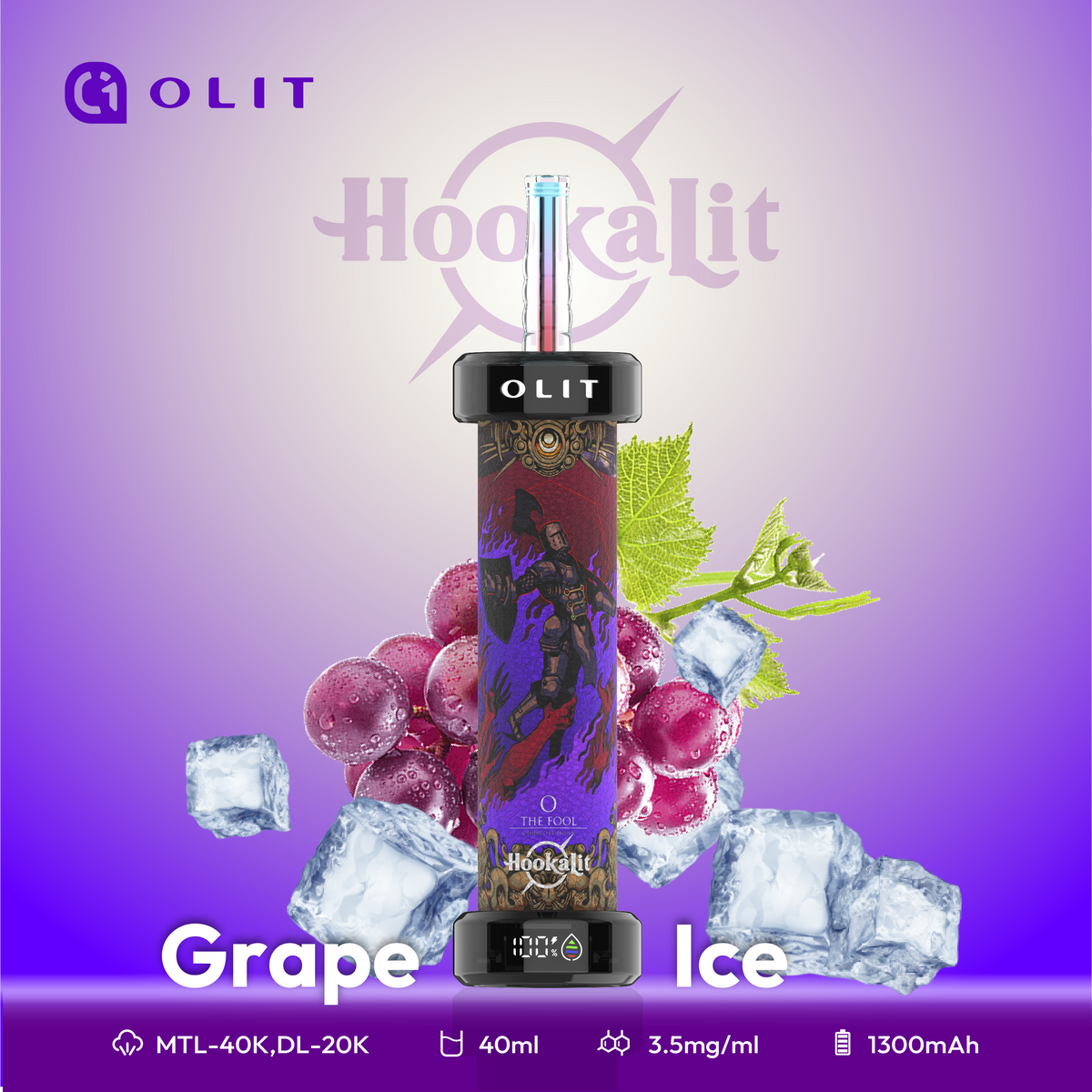 Hooka LIT 40K Nic Hookah Disposable Vape [1PC]