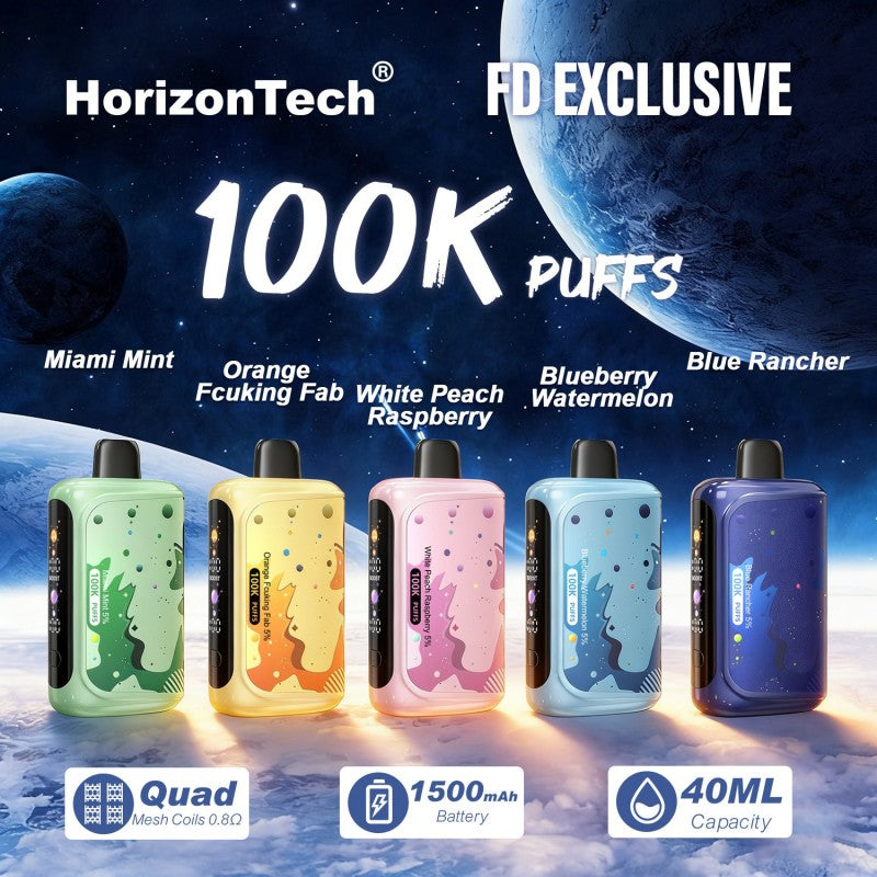 HorizonTech 100K Disposable 5% (Display Box of 5) (Master Case of 100)
