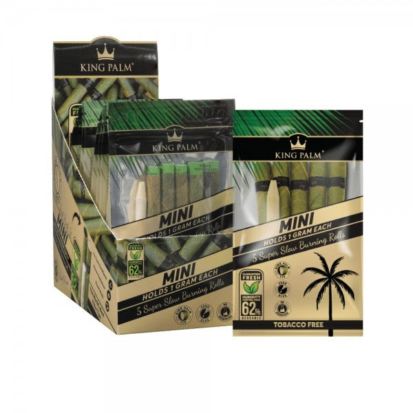 King Palm Natural Cones 5pk Mini Display 15CT