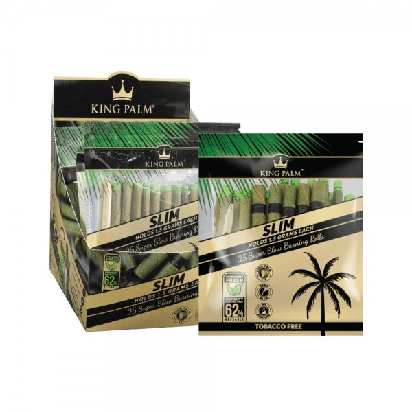 King Palm Natural Cones 25pk Slim Display 8CT