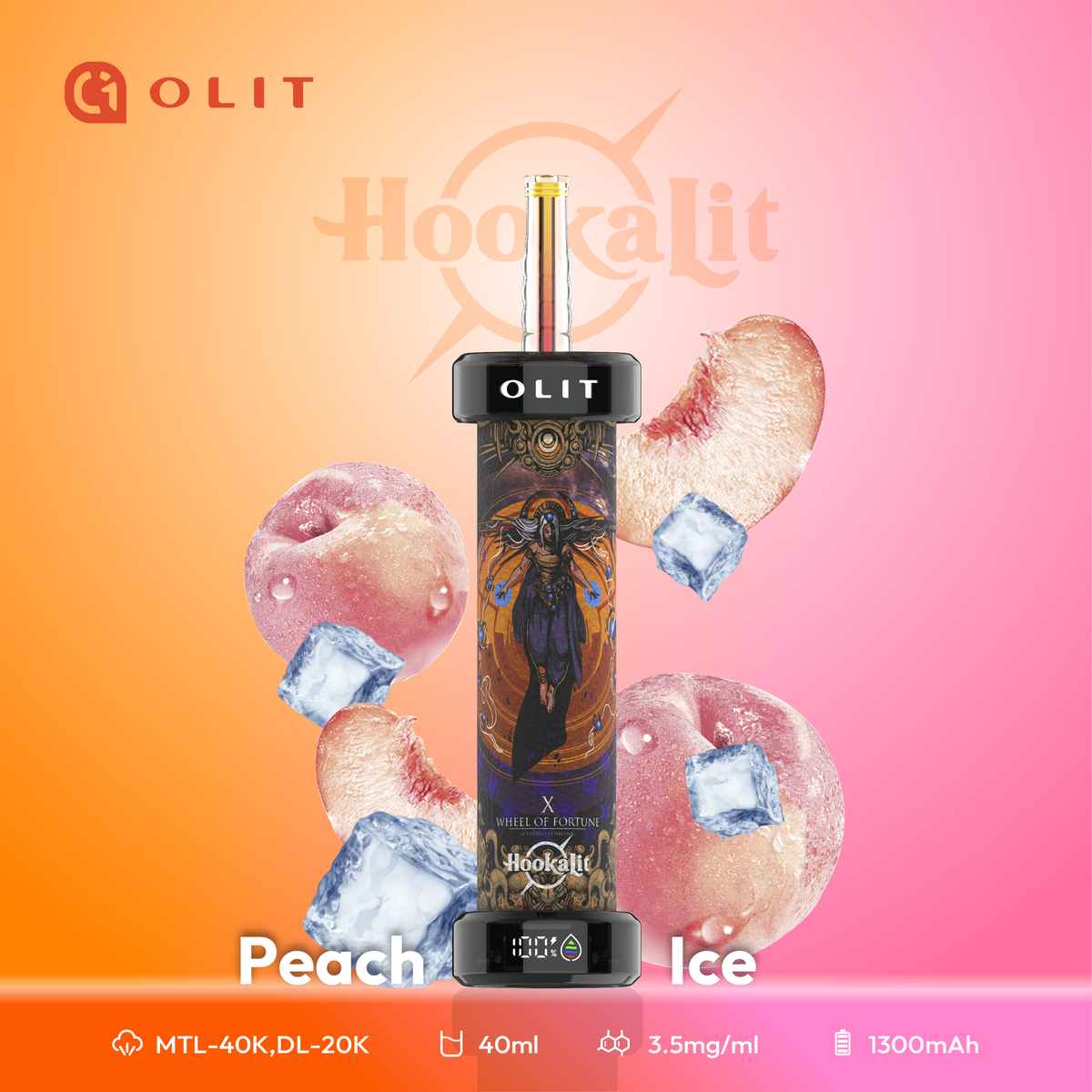 Hooka LIT 40K Nic Hookah Disposable Vape [1PC]