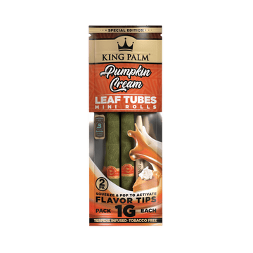 King Palm Pumpkin Cream 2 Mini Rolls 1g - 20pk Display