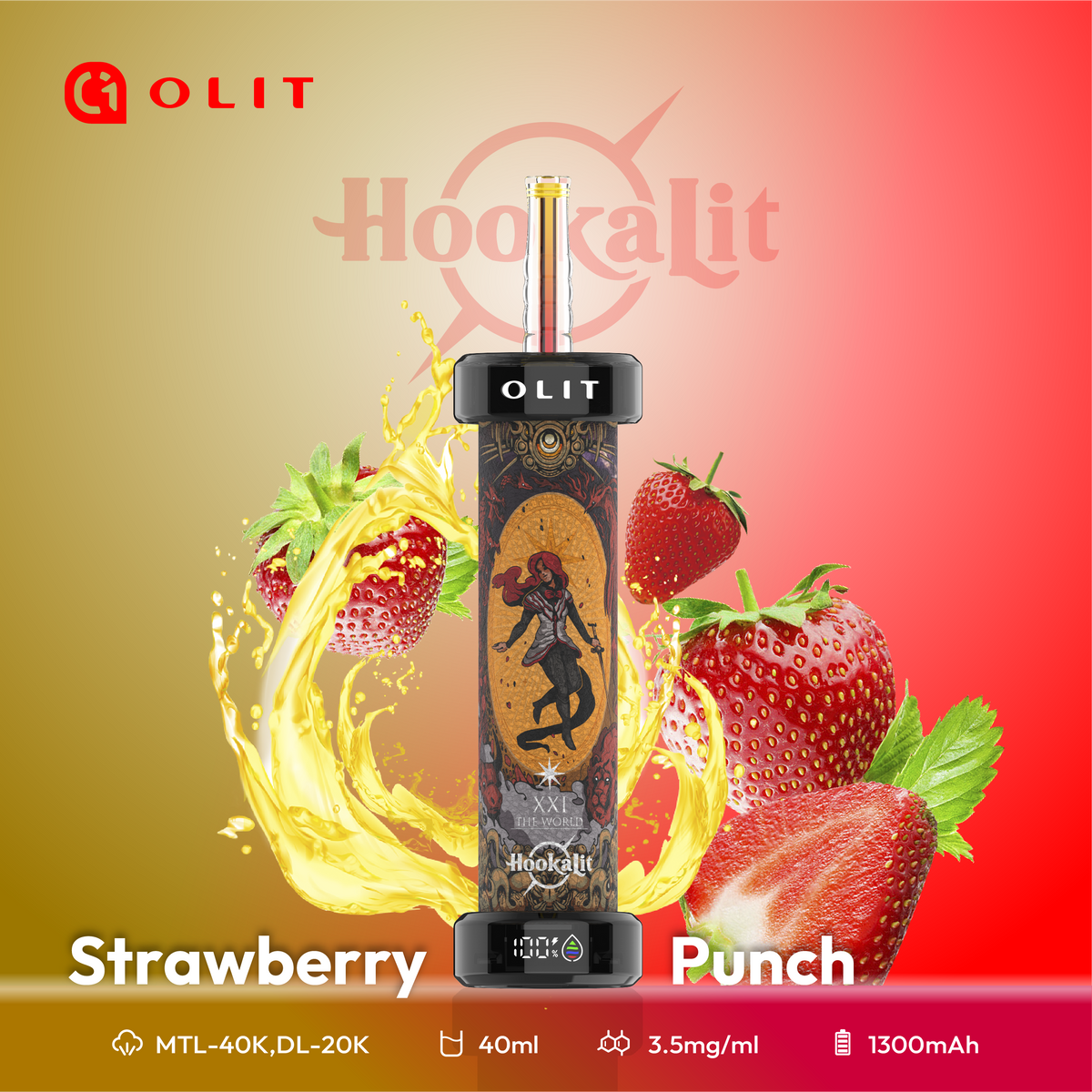 Hooka LIT 40K Nic Hookah Disposable Vape [1PC]