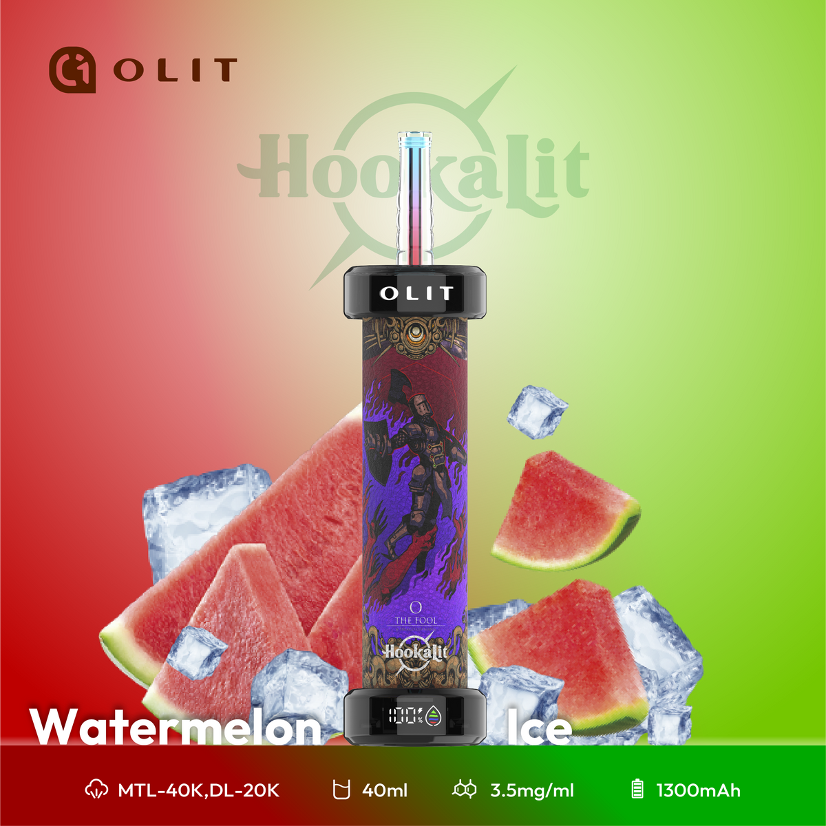 Hooka LIT 40K Nic Hookah Disposable Vape [1PC]